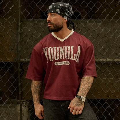 YA Oversized Mesh Tee — Quick Dry & Breathable