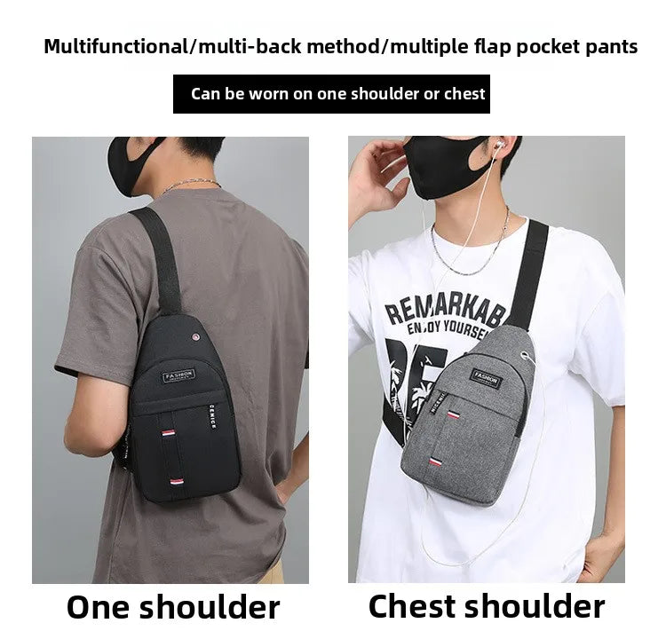 Men’s Waterproof Large-Capacity Fanny Pack – Adjustable Strap for Trave