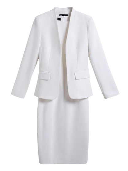 Women’s Dress & Blazer Set – Office Chic Two-Piece