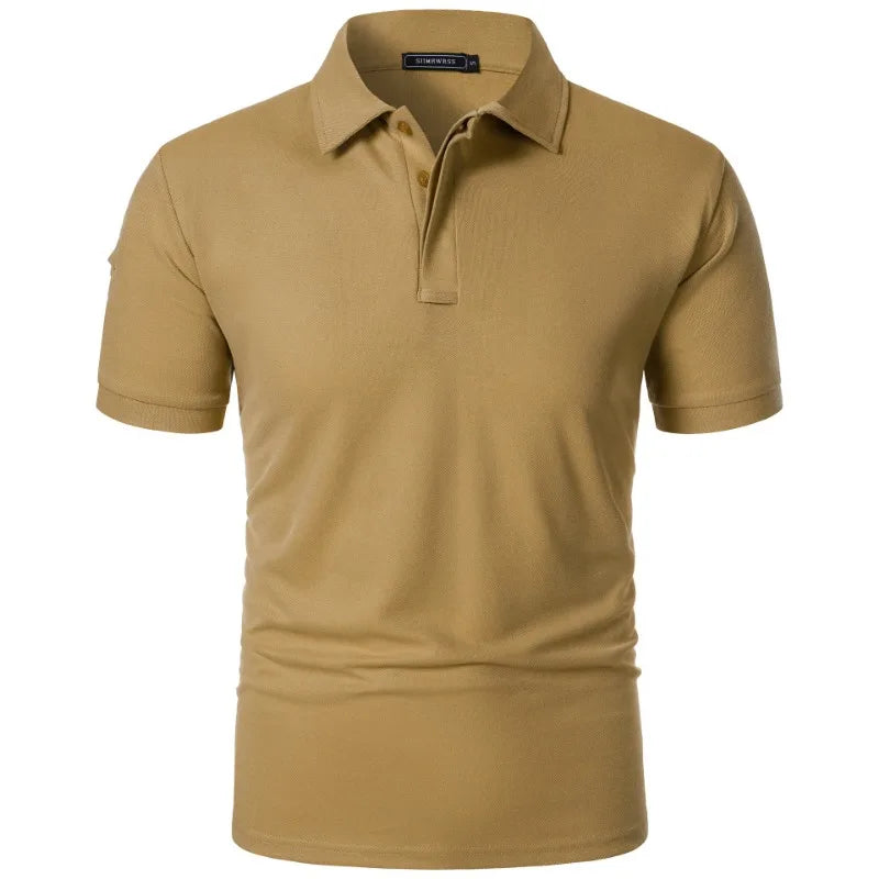 Men’s Breathable Sports Polo – Moisture-Wicking Fit