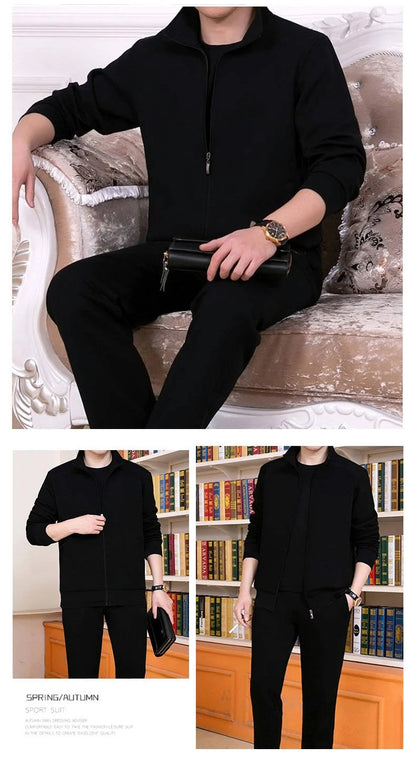 Men’s Casual Jogger Tracksuit  Men’s 2-Piece Sportswear Set