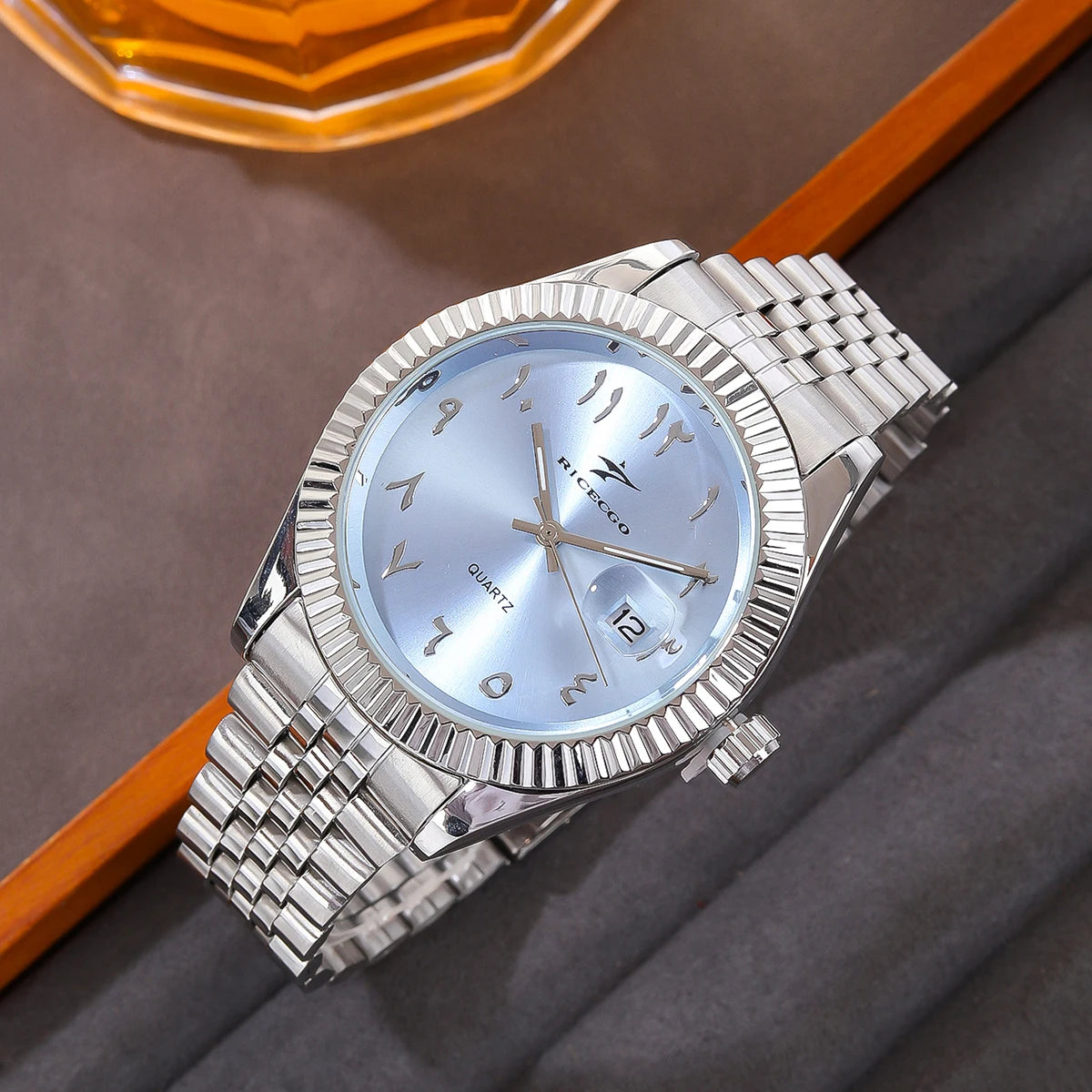 Luxury Quartz Watch — Stainless Steel Business Style