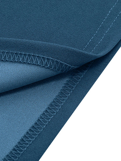 Tonval Bow Neck Pleated Dress  Tonval Vintage Swing Dress