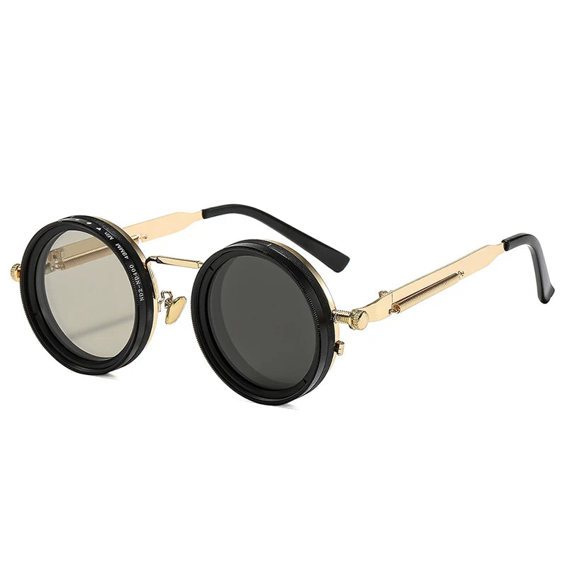 Retro Round Polarized Sunglasses – Adjustable UV400 Shades