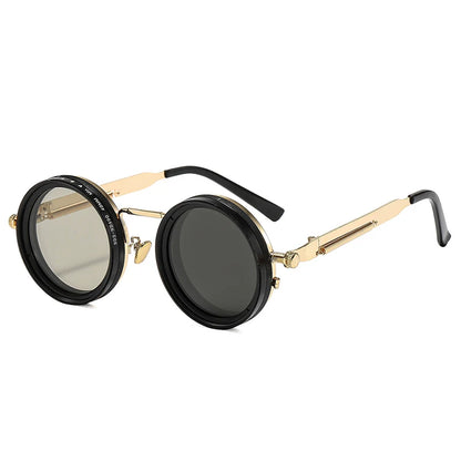 Retro Round Polarized Sunglasses – Adjustable UV400 Shades