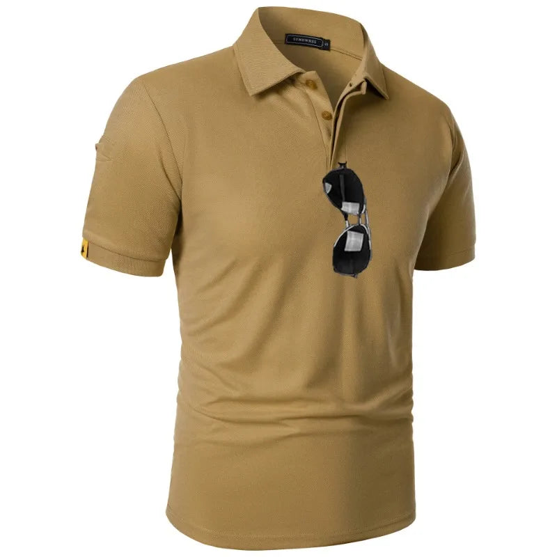 Men’s Breathable Sports Polo – Moisture-Wicking Fit