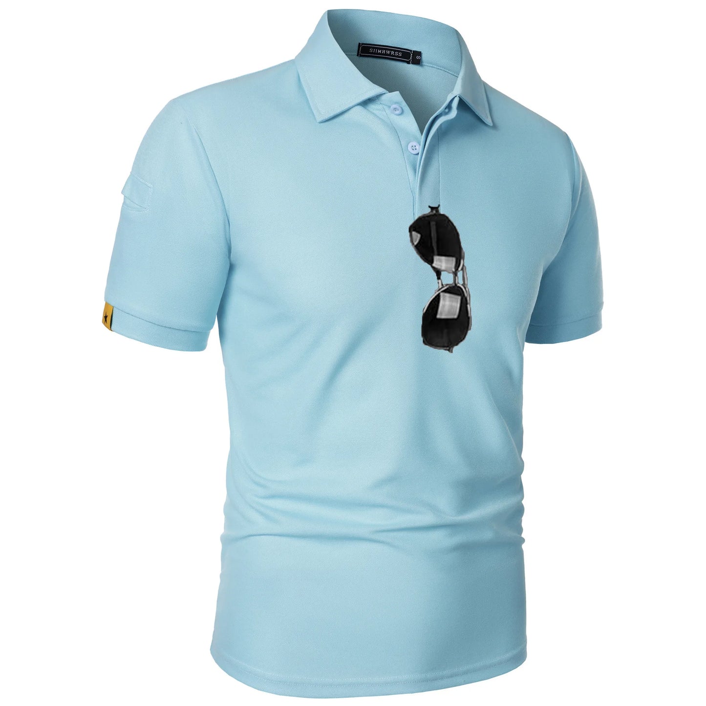 Men’s Breathable Sports Polo – Moisture-Wicking Fit