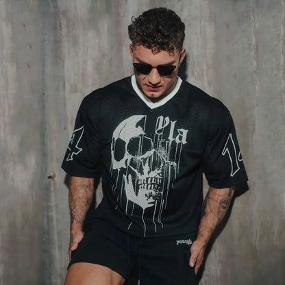 YA Oversized Mesh Tee — Quick Dry & Breathable