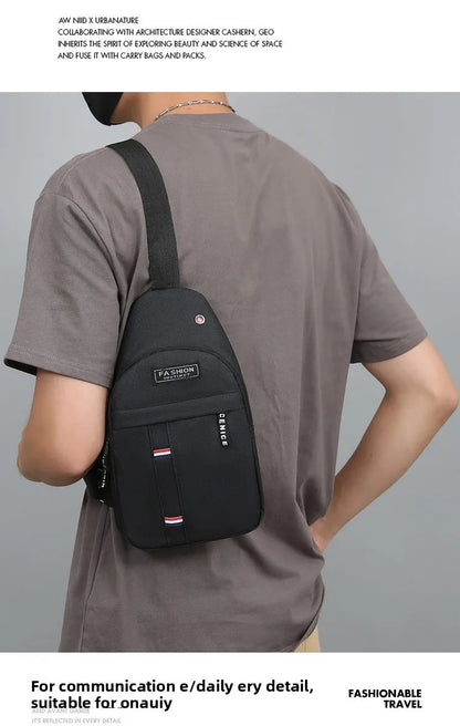 Men’s Waterproof Large-Capacity Fanny Pack – Adjustable Strap for Trave