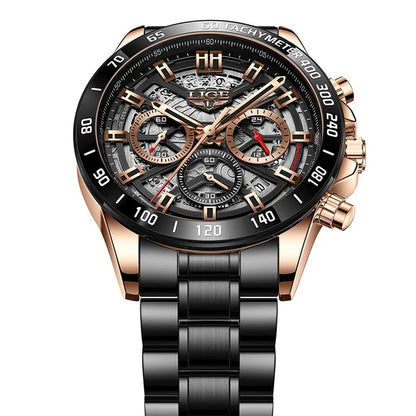 LIGE 2024 Chronograph Watch — Luxury Sport Design