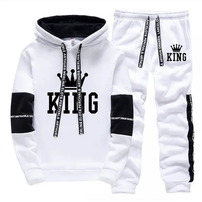 King Print Tracksuit – Sweatshirt & Joggers Set