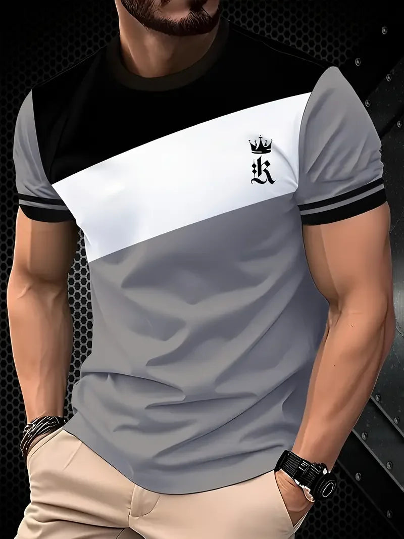 Classic Stripe Print Oversized Tee – Summer Essential