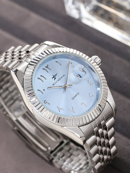 Luxury Quartz Watch — Stainless Steel Business Style