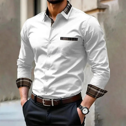 Men’s Business Casual Shirt – Soft Cotton Comfort