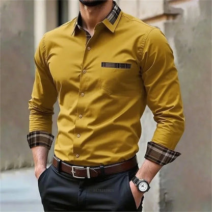 Men’s Business Casual Shirt – Soft Cotton Comfort