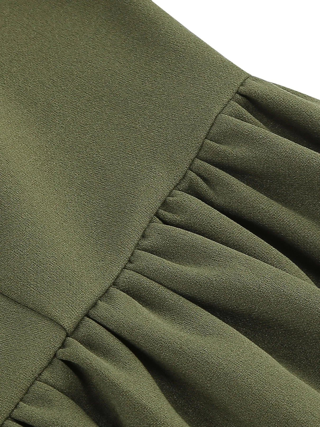 Tonval Bow Neck Pleated Dress  Tonval Vintage Swing Dress