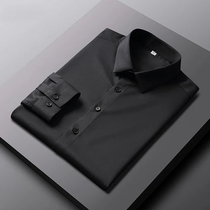 Wrinkle-Free Business Shirt — Elegant Long Sleeve