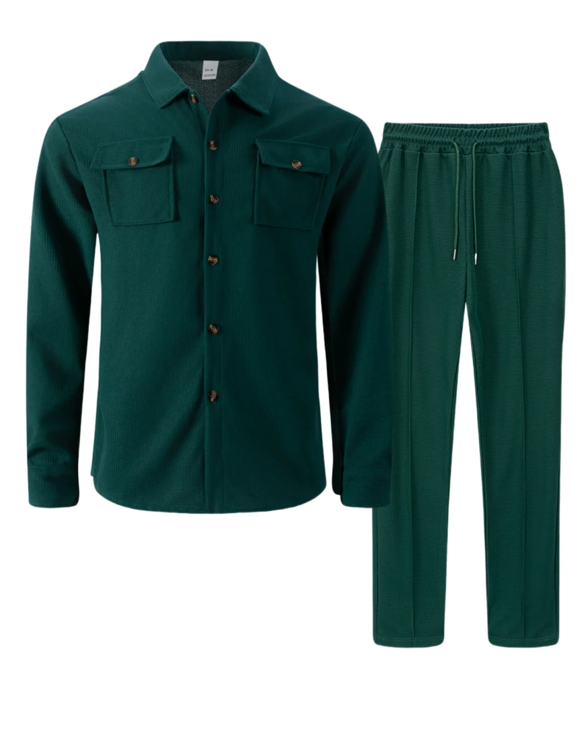 Street Style Two-Piece Suit Set — Casual & Padded