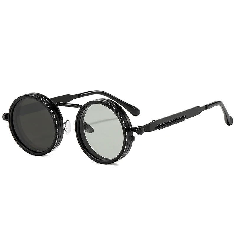 Retro Round Polarized Sunglasses – Adjustable UV400 Shades
