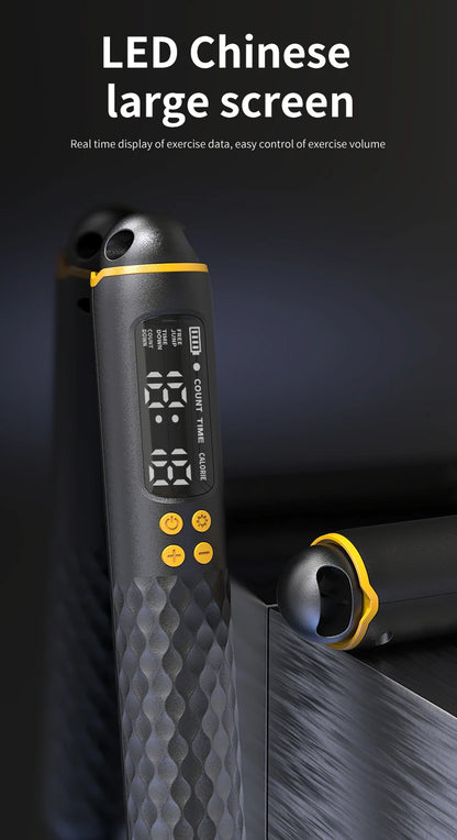 Smart Adjustable Jump Rope with Calorie Counter – Perfect for Fitness