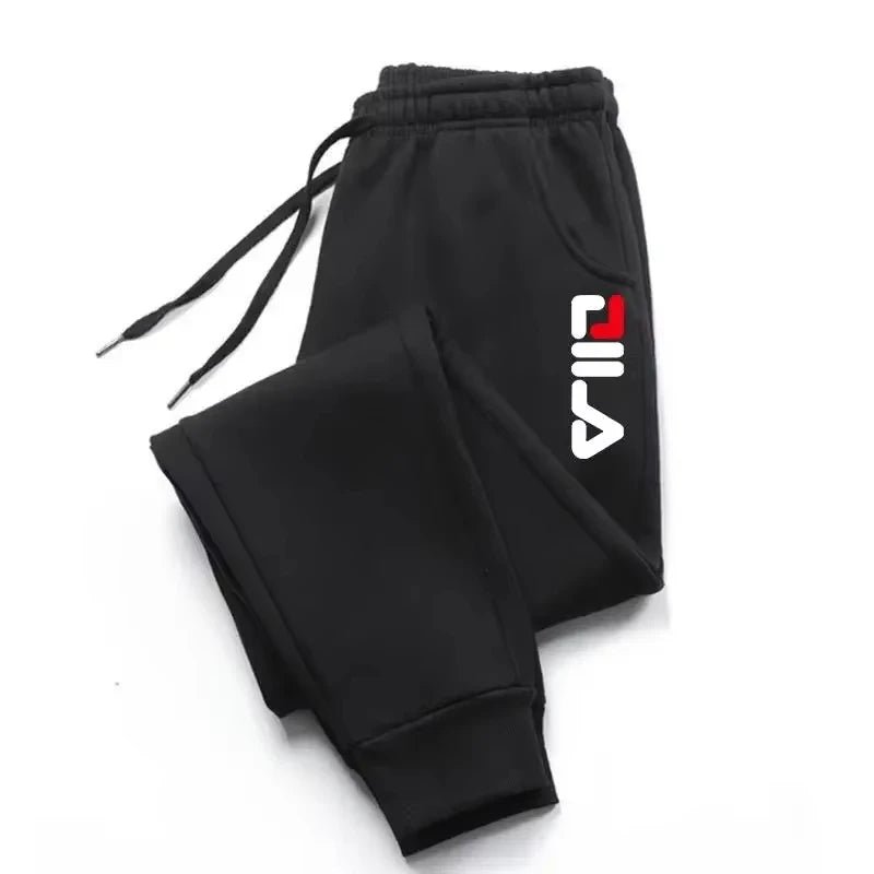 Winter Fleece Joggers — Drawstring Sports Pants