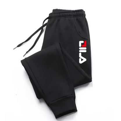 Winter Fleece Joggers — Drawstring Sports Pants