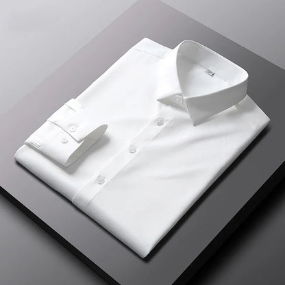 Wrinkle-Free Business Shirt — Elegant Long Sleeve
