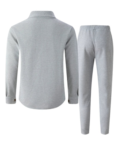 Street Style Two-Piece Suit Set — Casual & Padded