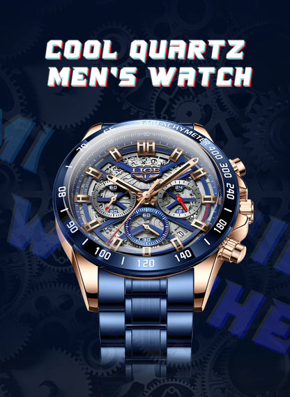 LIGE 2024 Chronograph Watch — Luxury Sport Design