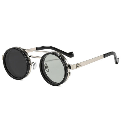 Retro Round Polarized Sunglasses – Adjustable UV400 Shades