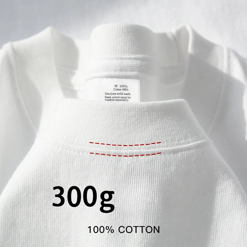 300g Heavyweight Basic Tee — Premium Cotton