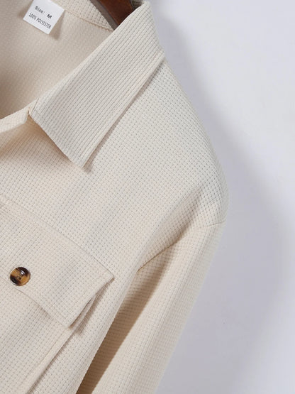 Street Style Two-Piece Suit Set — Casual & Padded