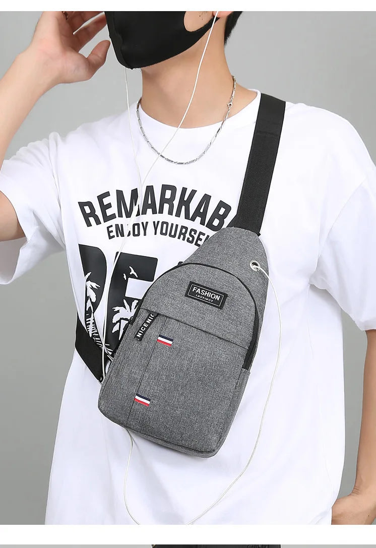 Men’s Waterproof Large-Capacity Fanny Pack – Adjustable Strap for Trave