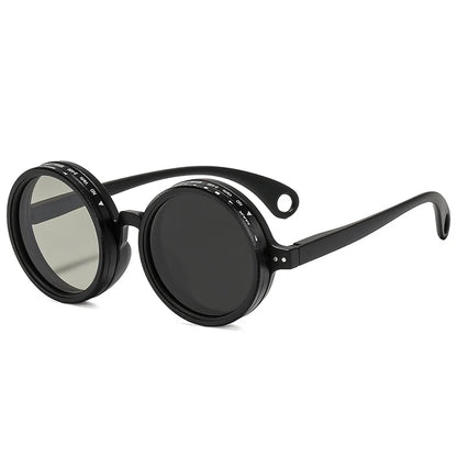 Retro Round Polarized Sunglasses – Adjustable UV400 Shades