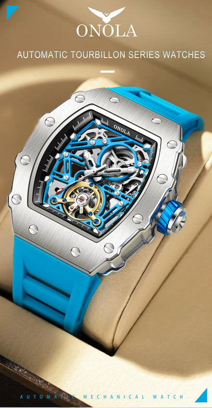 ONOLA Square Automatic Watch — Waterproof & Luminous