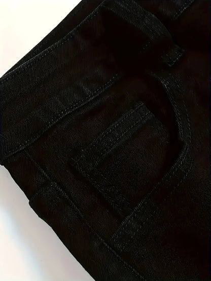 Men’s Slim Black Stretch Jeans – Modern Skinny Fit