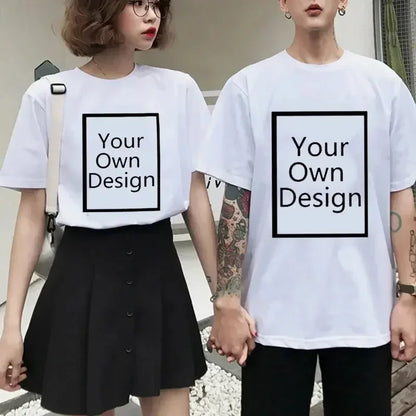 Custom Printed T-Shirt  DIY Photo or Logo T-Shirt  Unisex Custom Print Tee
