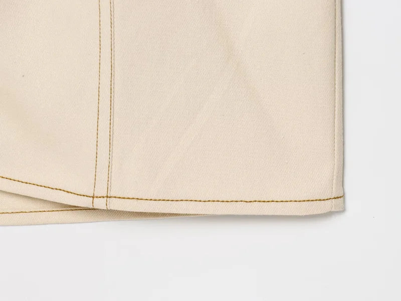 ETJ 2025 Spring Denim Midi Dress – Lapel, Side Zipper, Slim Fit, Elegant