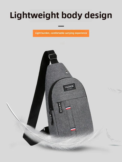 Men’s Waterproof Large-Capacity Fanny Pack – Adjustable Strap for Trave