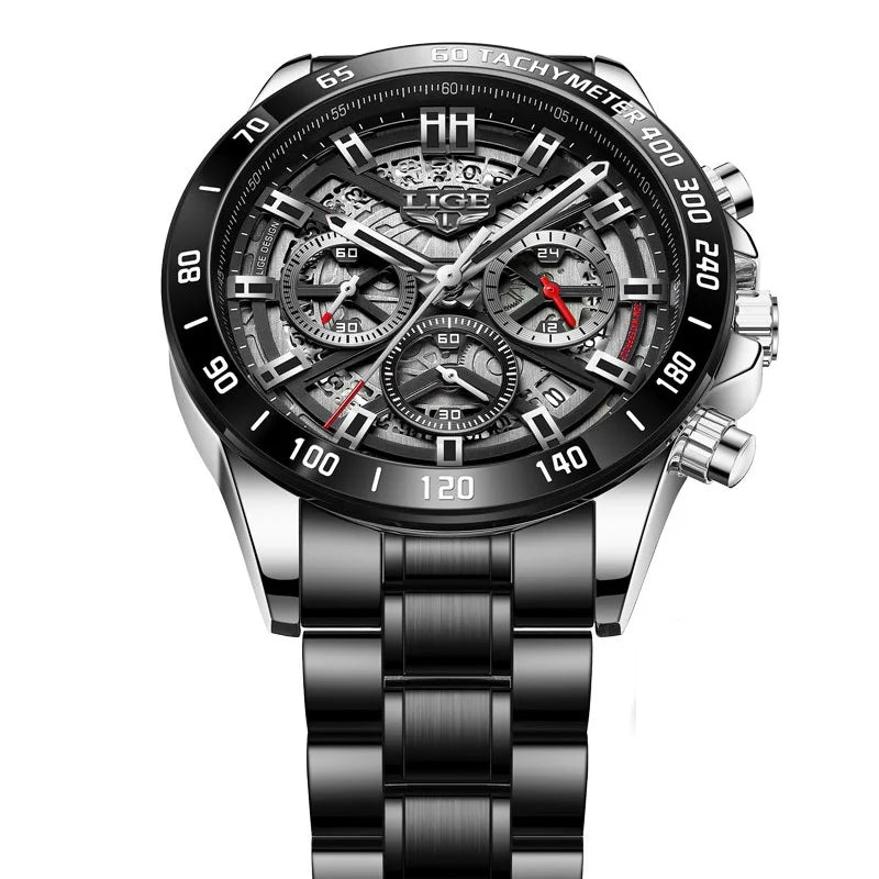 LIGE 2024 Chronograph Watch — Luxury Sport Design