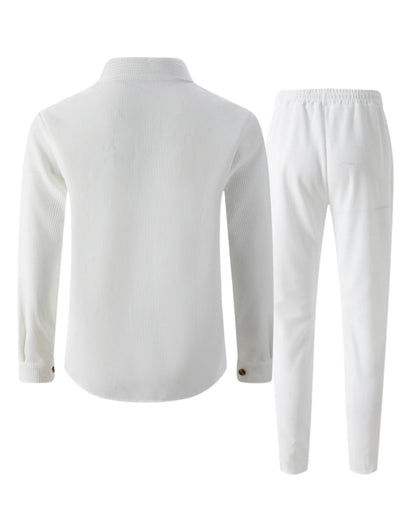 Street Style Two-Piece Suit Set — Casual & Padded