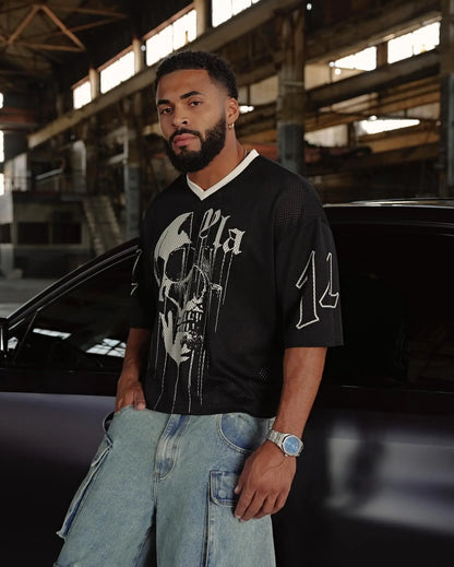 YA Oversized Mesh Tee — Quick Dry & Breathable