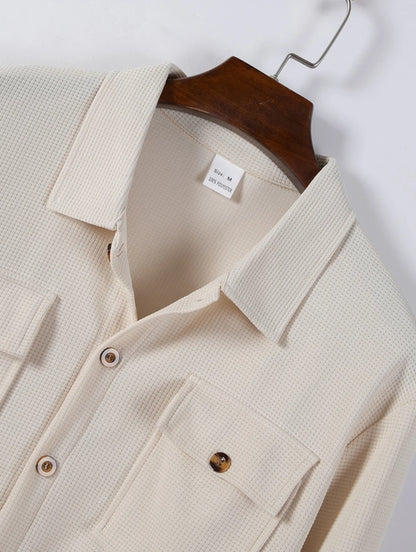 Street Style Two-Piece Suit Set — Casual & Padded