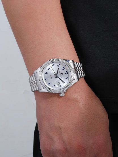 Luxury Quartz Watch — Stainless Steel Business Style