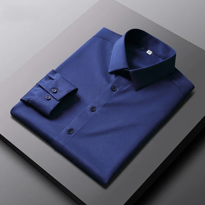 Wrinkle-Free Business Shirt — Elegant Long Sleeve