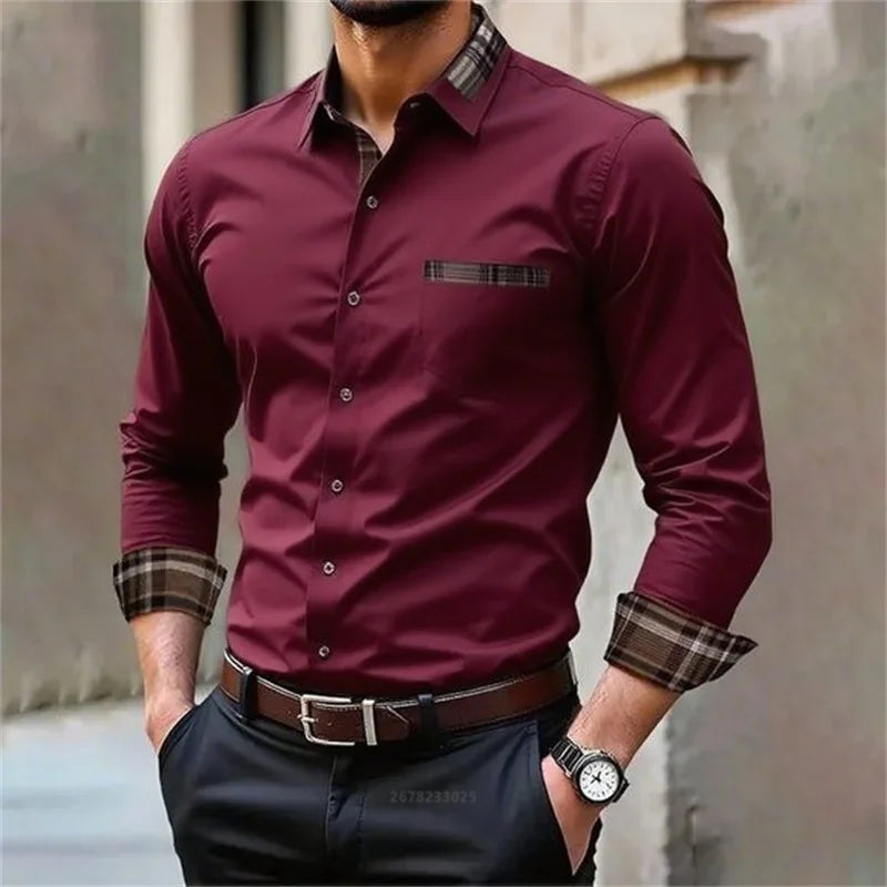 Men’s Business Casual Shirt – Soft Cotton Comfort