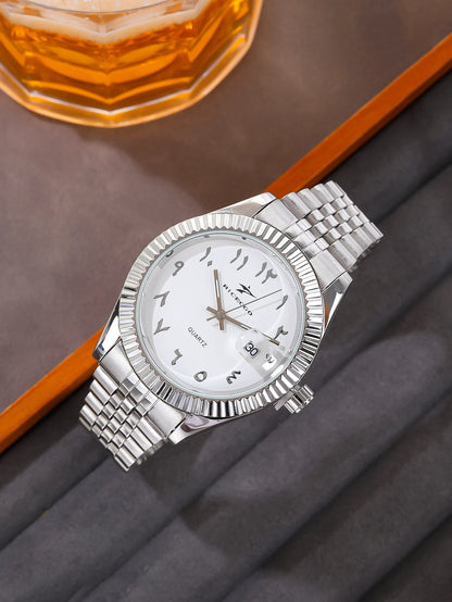 Luxury Quartz Watch — Stainless Steel Business Style