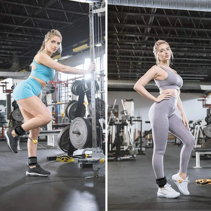 1/2PCS Adjustable D-Ring Ankle Straps – Leg & Glute Training for Adults & Kids