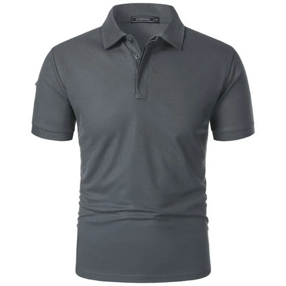 Men’s Breathable Sports Polo – Moisture-Wicking Fit