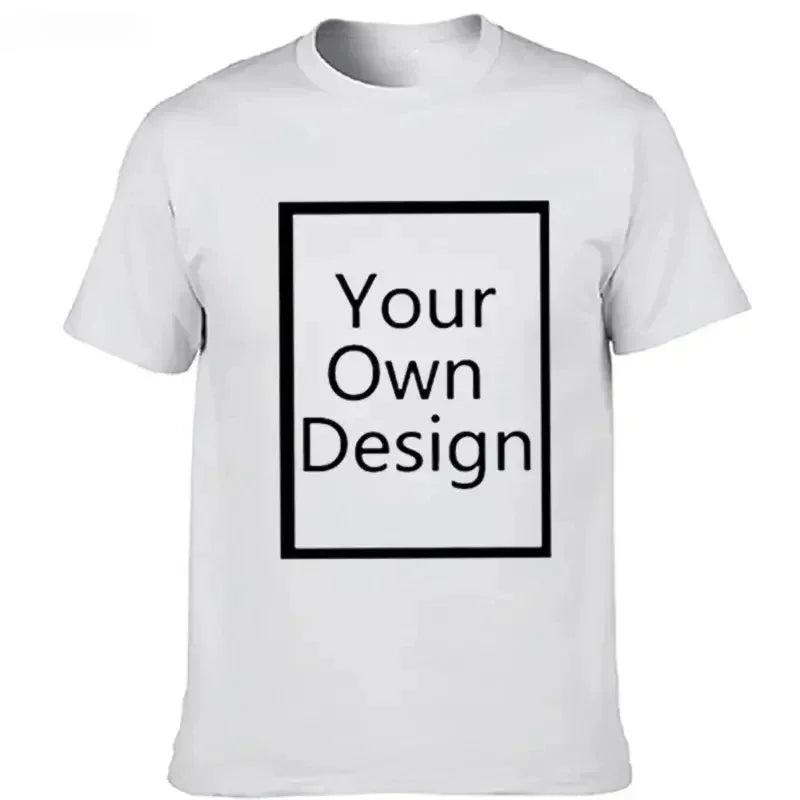 Custom Printed T-Shirt  DIY Photo or Logo T-Shirt  Unisex Custom Print Tee